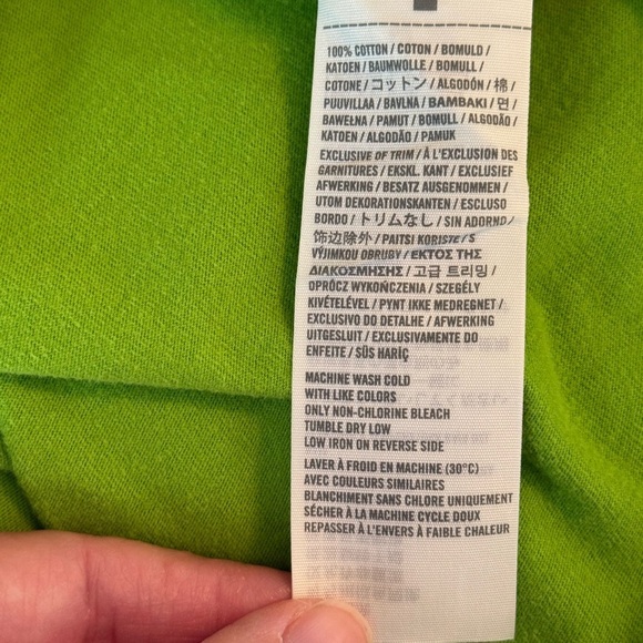 Abercrombie & Fitch Mens Size M Muscle T-Shirt Green Logo Spellout Preppy Y2K - Picture 5 of 7